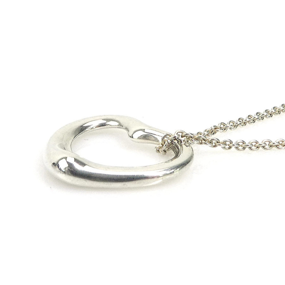 Tiffany Co Open Heart Necklace Sterling Silver